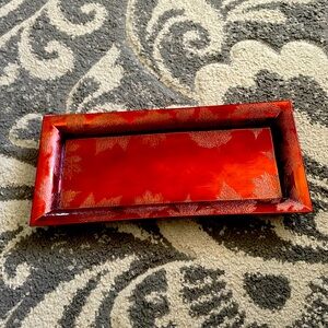 decorative maple leaf Thanksgiving fall time plate